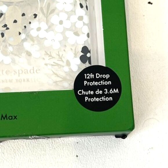Kate Spade iPhone Case Black White Floral NEW NIB 15 Pro Max Hardshell - Picture 4 of 6